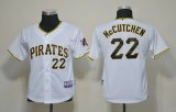 MLB Youth Jerseys Pittsburgh Pirates 22 Mccutchen White Cool Base