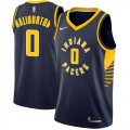 Nike Indiana Pacers #0 Tyrese Haliburton Navy NBA basketball jerseys Hot-press font