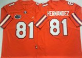 Florida Gators #81 Aaron Hernandez orange Stitched Jordan Authentic ncaa jerseys