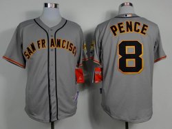 San Francisco Giants Hunter Pence #8 grey MLB Jerseys