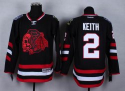 Chicago Blackhawks Duncan Keith #2 black Ice hockey jersey