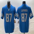 Nike Detroit Lions #87 Sam Laporta blue Color Rush Limited Jersey 03