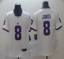 Nike New York Giants #8 Daniel Jones white Color Rush Limited Jersey 01