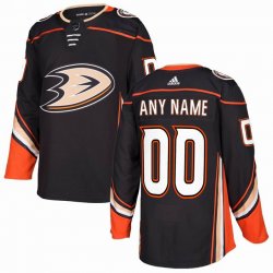 Custom Adidas Anaheim Ducks black hockey jersey