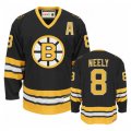 Boston Bruins 8# Neely Black nhl jersey