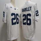 Penn State Nittany Lions #26 Saquon Barkley white college football jersey-XST