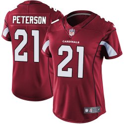 Women Cardinals #21 Patrick Peterson red nike Color Rush Limited Jersey