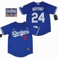 Youth Nike Los Angeles Dodgers Kobe Bryant blue 2020 Dodger World Series Champions majestic mlb jersey