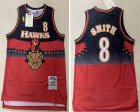 Atlanta Hawks #8 Steve Smith throwback red basketball Jersey-XD