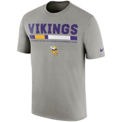 Minnesota Vikings Nike Sideline Legend Staff Performance T-Shirt - Charcoal