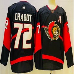 Adidas Ottawa Senators #72 Thomas Chabot black hockey jersey-PD