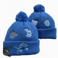 2024 Detroit Lions blue NFL Sports Cuffed Knit Hats