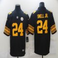 Nike Pittsburgh Steelers #24 Benny Snell Jr. black gold Color Rush Limited Jersey