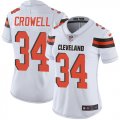 Women Browns #34 Isaiah Crowell white Nike Color Rush Limited Jerseys