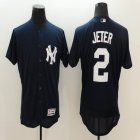 2016 New York Yankees 2# Derek Jeter dark blue Flexbase Authentic Collection Jersey