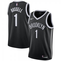 Nike Brooklyn Nets #1 D Angelo Russell black NBA Jerseys