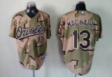 Baltimore Orioles #13 Manny Machado green gray camo MLB Jerseys