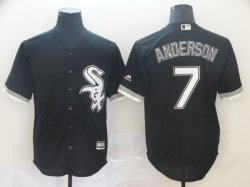 Chicago White Sox 7 Tim Anderson black majestic baseball jersey