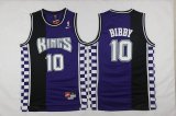 2016 Sacramento kings Mike Bibby 10# purple Split nba jerseys