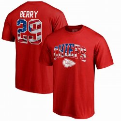 Eric Berry Kansas City Chiefs NFL Pro Line by Fanatics Branded Banner Wave Name & Number T-Shirt â€“ Red