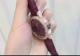 Women High Quality purple Gummy Watch Band with Omega Logo on Buckle