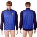 2016 Barcelona thailand version purple blue soccer jacket