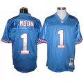 Warren Moon Houston Oilers #1 Mitchell&Ness Throwback blue NFL Jerseys