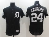 2017 Detroit Tigers #24 Miguel Cabrera dark blue Flexbase Authentic Collection Jersey