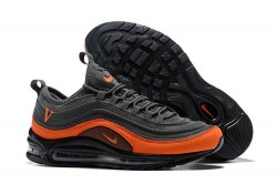 Undefeated x Nike Air Max 97 OG Running Shoes- Gray Orange