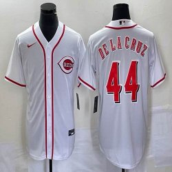 Nike Cincinnati Reds #44 Elly De La Cruz white majestic baseball jerseys -BD 04