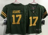 Youth Packers #17 Davante Adams Nike Green yellow Color Rush Limited Jersey