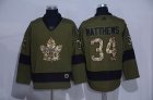 Adidas Toronto Maple Leafs #34 Auston Matthews green hockey jersey-WL