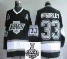 2014 stanley cup Los Angeles Kings 33 McSORLEY BLACK hockey jerseys