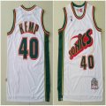 Seattle SuperSonics #40 Shawn Kemp white Classical nba Jersey-TY