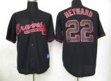 MLB Atlanta Braves 22 Heyward Black Fashion Jerseys