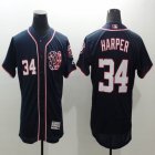 2016 Washington Nationals #34 Bryce Harper dark blue Flexbase Authentic Collection Jersey