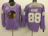 Chicago Blackhawks #88 Patrick Kane purple hockey jersey