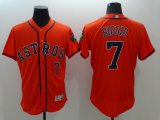 Houston Astros Authentic #7 Craig Biggio orange Flexbase Authentic Collection Jersey