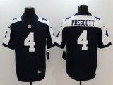 Nike Dallas Cowboys #4 Dak Prescott blue white Color Rush Limited Jersey