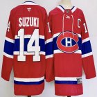 Montreal Canadiens #14 Nick Suzuki red hockey jersey-PD