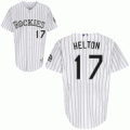 Colorado Rockies Todd Helton #17 White mlb jersey