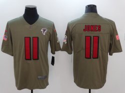 Nike Atlanta Falcons #11 Julio Jones green USA flag Color Rush Limited Jersey