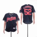 Cleveland Indians #52 Clevinger Dark blue Flexbase Authentic Collection Jersey