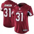 Women Cardinals #31 David Johnson red nike Color Rush Limited Jersey