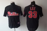 Philadephia Phillis 33 Lee black MLB jersey