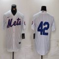 Nike New York Mets #42 white majestic mlb jerseys-BD