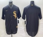 Nike Chicago White Sox blank black majestic baseball jerseys