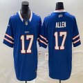 Nike Buffalo Bills #17 Josh Allen blue Color Rush Limited Jersey 03