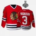 2013 NHL Stanley Cup Chicago Blackhawks #3 MAGNUSON red Jerseys