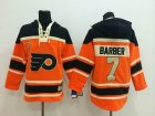 Philadelphia Flyers #7 Bill Barber Orange Ice Hockey Hooded Sweatshirt